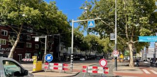 Verkeersdrempels op Slotermeerlaan bij Plein ’40-’45