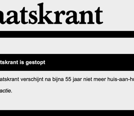 Staatskrant stopt na ruim halve eeuw: ‘Kosten niet meer op te hoesten, steun bleef grotendeels uit’
