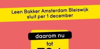 Leen Bakker in Westerpark sluit per 1 december