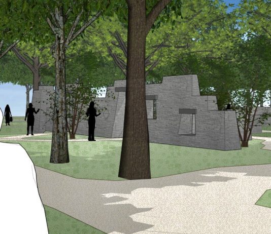 Nieuwe entree met groen en ‘wilde’ muren in het Westerpark