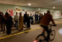 Actie Dolle Mina’s in tunnel Westerpark voor meer veiligheid