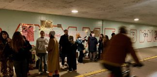 Actie Dolle Mina’s in tunnel Westerpark voor meer veiligheid