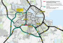 Verbinding A10 West richting A10 Zuid in weekend dicht