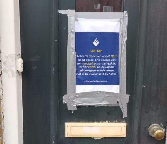 Briefje moet bommenleggers Bos en Lommerweg afschrikken